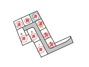 区画図　二本木完売